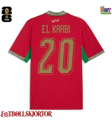 Marocko Ayoub El Kaabi #20 Hemmatröja VM 2026 Kortärmad